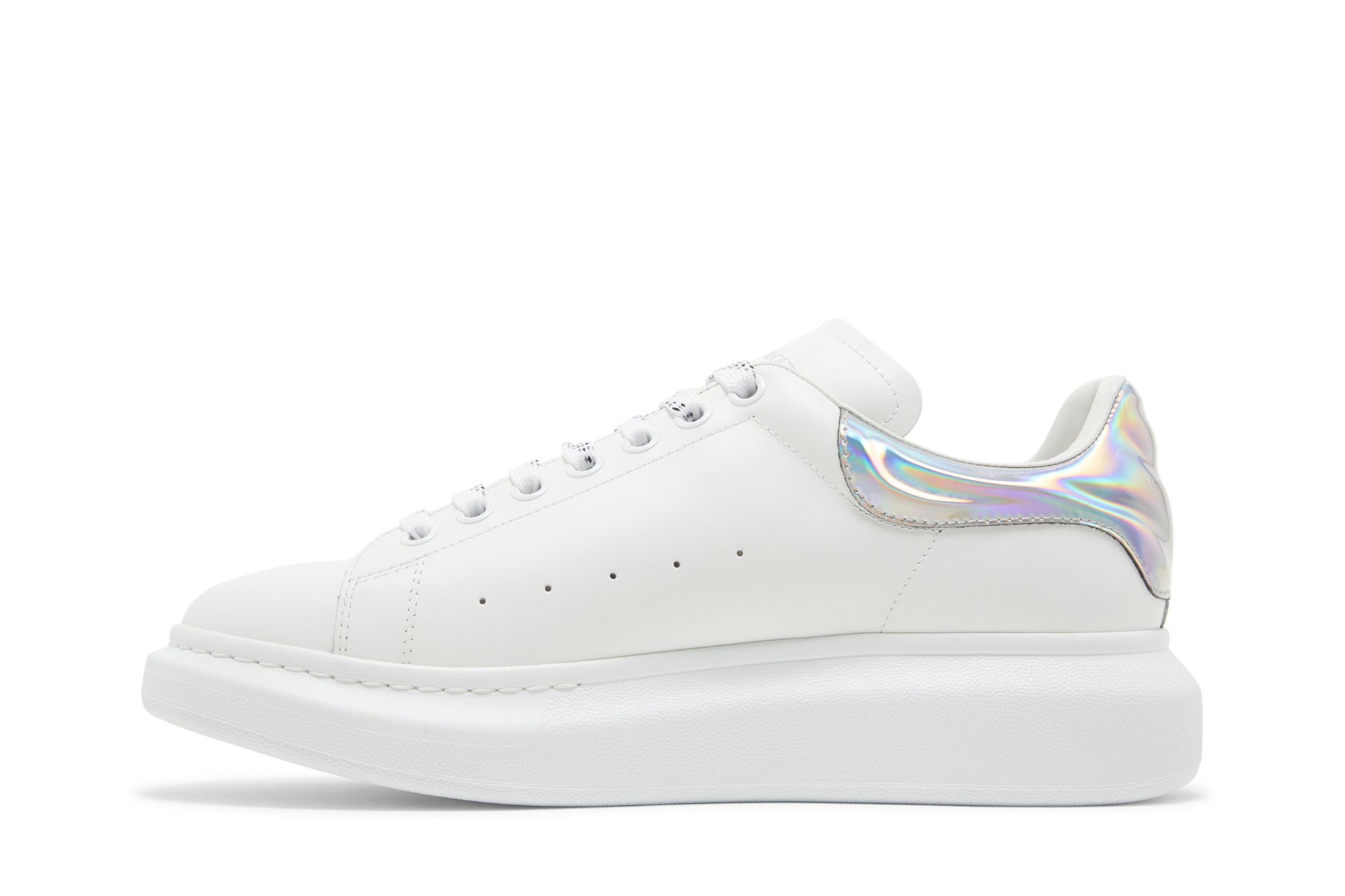 Shop Zapatillas Alexander McQueen Oversized 'Blanco Iridiscente' 688525-WHVIU-9071