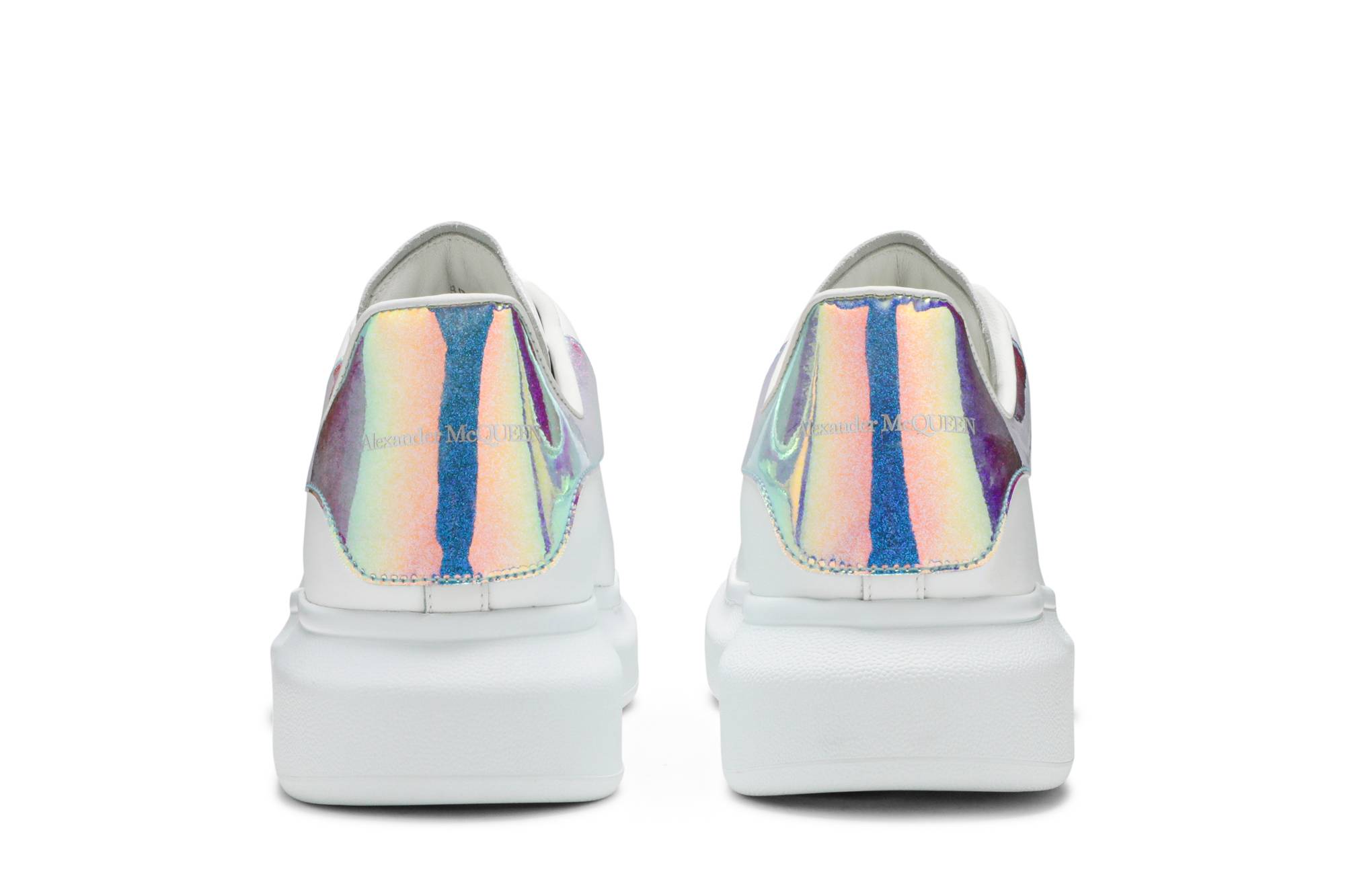 Details for Alexander McQueen Oversized Sneaker 'Putih Iridescent' 553680WHX929123