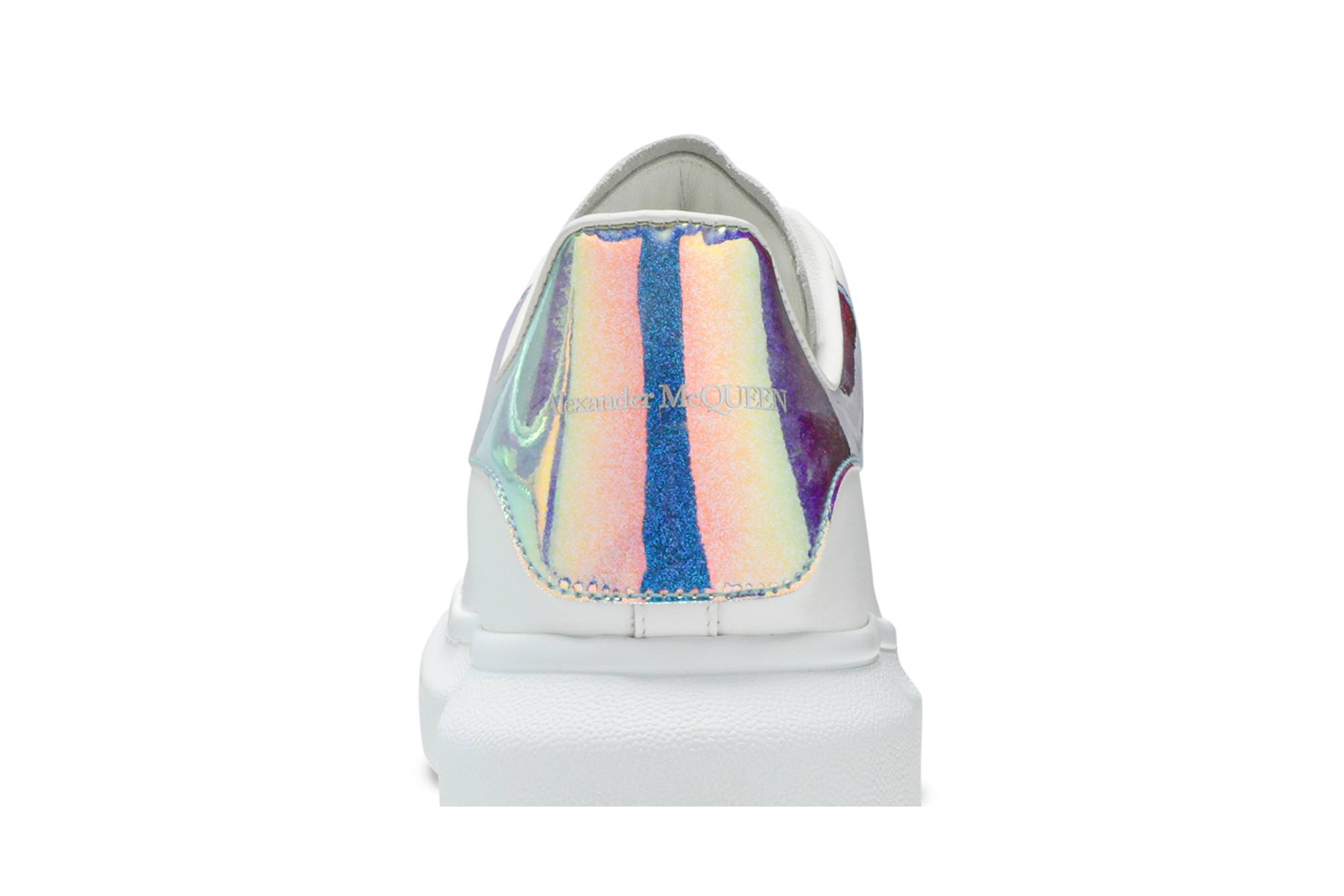 Sizing Alexander McQueen Oversized Sneaker 'Putih Iridescent' 553680WHX929123