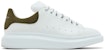 알렉산더 맥퀸 오버사이즈 스니커즈 '화이트 카키 크로커다일' (78 characters) 625162-WHZ4K-9055
