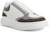 Lookbook Alexander McQueen Oversized Sneaker 'Putih Khaki Kelabu' 757710-WIA5V-3155