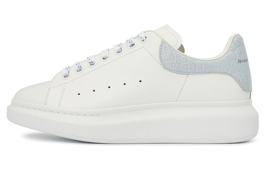 Buy 알렉산더 맥퀸 오버사이즈 스니커즈 '화이트 라이트 블루 크로커다일' 625162-WIBNG-9760