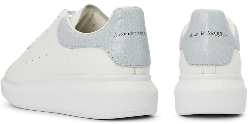 알렉산더 맥퀸 오버사이즈 스니커즈 '화이트 라이트 블루 크로커다일' 625162-WIBNG-9760 Shop 알렉산더 맥퀸 오버사이즈 스니커즈 '화이트 라이트 블루 크로커다일' 625162-WIBNG-9760