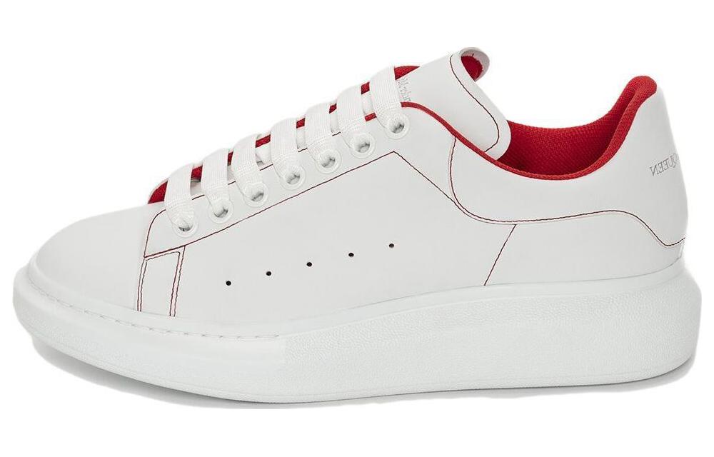 Buy アレキサンダーマックイーン オーバーサイズスニーカー 白/赤 682425W4RJ19676