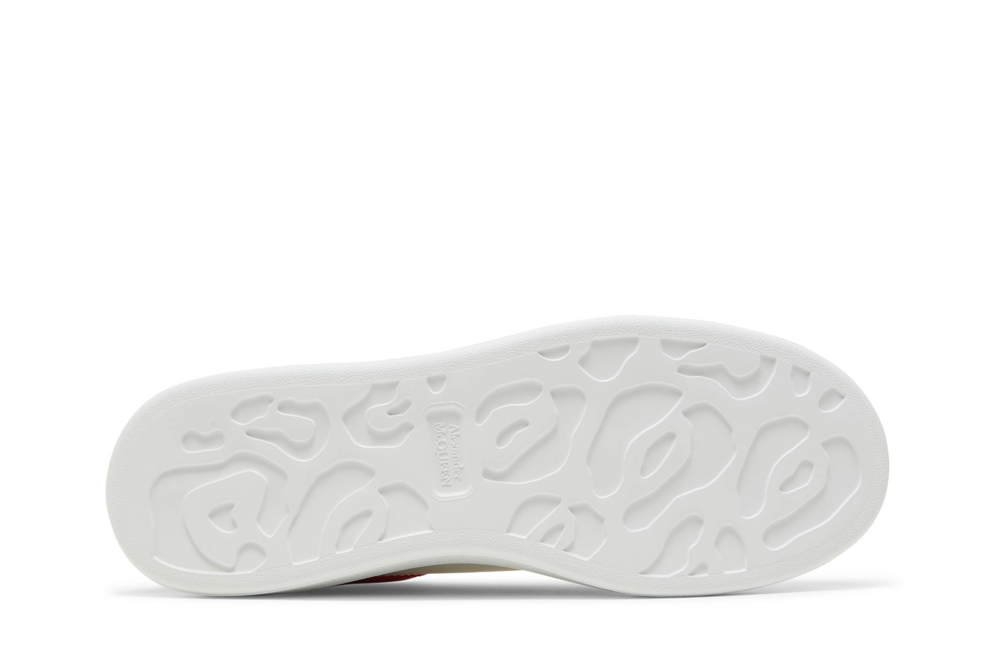 Shop 알렉산더 맥퀸 오버사이즈 스니커즈 '화이트 레드' 682399-WIB92-9676