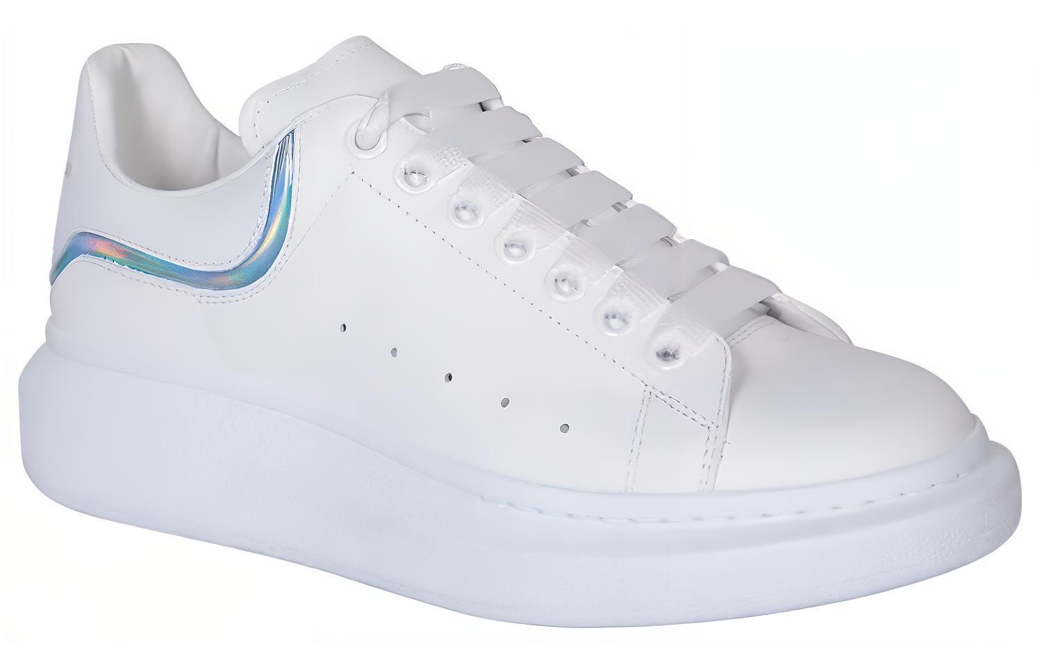 Shop Alexander McQueen Sneaker Besar 'Putih Paradise Biru' 782467WIE9R8757