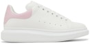 Buy 알렉산더 맥퀸 오버사이즈 스니커 '화이트 핑크' 553680WHGP59657 553680WHGP59657