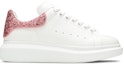 Buy (W) 알렉산더 맥퀸 오버사이즈 스니커즈 '화이트 핑크 글리터' 558945-WIA4Y-9414