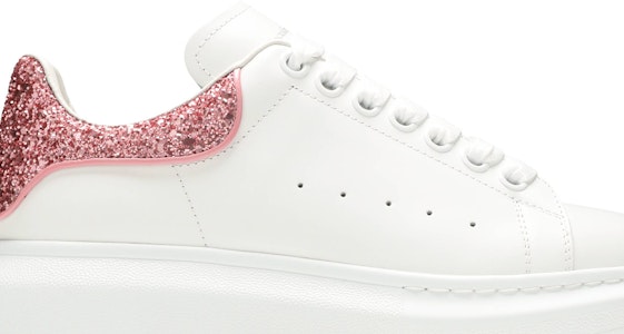 (W) アレキサンダー・マックイーン オーバーサイズスニーカー 白ピンクグリッター 558945-WIA4Y-9414 Order (W) アレキサンダー・マックイーン オーバーサイズスニーカー 白ピンクグリッター 558945-WIA4Y-9414
