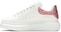Lookbook (W) 알렉산더 맥퀸 오버사이즈 스니커즈 '화이트 핑크 글리터' 558945-WIA4Y-9414
