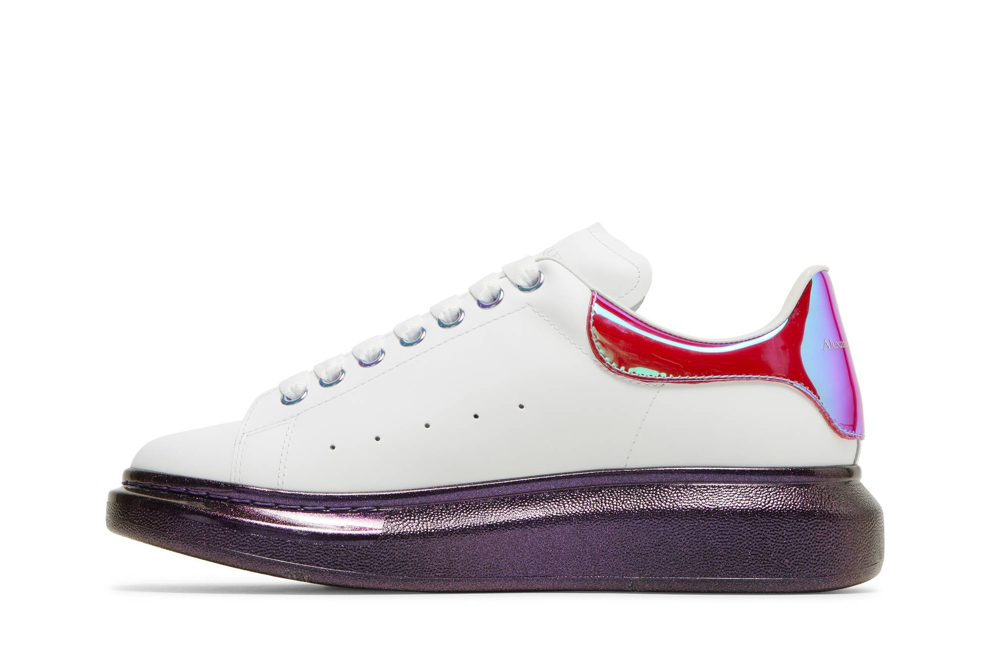 Alexander McQueen Oversized Sneaker 'White Pink Iridescent' 圖 3