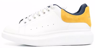 Alexander McQueen Oversized Sneaker 'White Pop Yellow Navy' 705060-WIBNT-8998 Alexander McQueen Oversized Sneaker 'White Pop Yellow Navy' 705060-WIBNT-8998