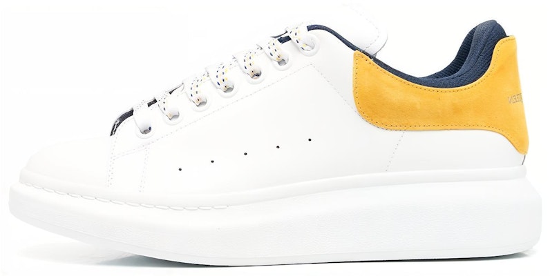Alexander McQueen Oversized Sneaker 'Putih Pop Kuning Navy' 705060-WIBNT-8998 Buy Alexander McQueen Oversized Sneaker 'Putih Pop Kuning Navy' 705060-WIBNT-8998