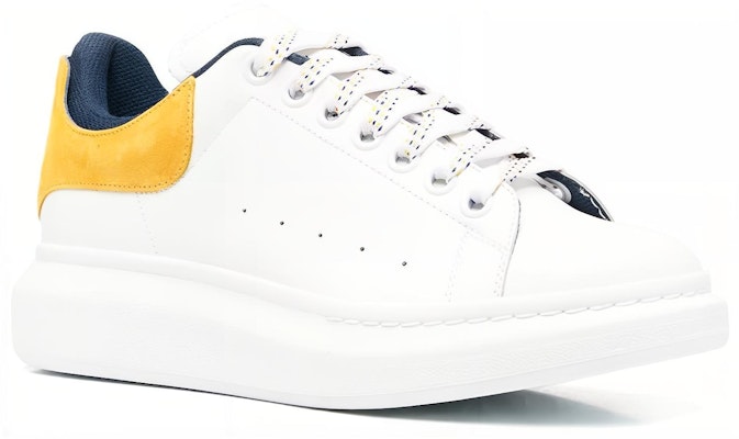Alexander McQueen Oversized Sneaker 'Putih Pop Kuning Navy' 705060-WIBNT-8998 Order Alexander McQueen Oversized Sneaker 'Putih Pop Kuning Navy' 705060-WIBNT-8998