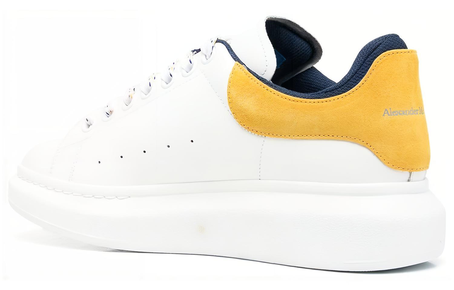 Lookbook アレキサンダー・マックイーン オーバーサイズ スニーカー 'ホワイト ポップ イエロー ネイビー' 705060-WIBNT-8998 705060-WIBNT-8998