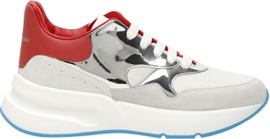 Alexander McQueen Oversized Sneaker 'White Red Silver' 575424-WHBDY-1257 Alexander McQueen Oversized Sneaker 'White Red Silver' 575424-WHBDY-1257