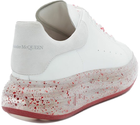 亚历山大·麦昆白红飞溅超大号运动鞋 625174WHYBB9175 Shop 亚历山大·麦昆白红飞溅超大号运动鞋 625174WHYBB9175