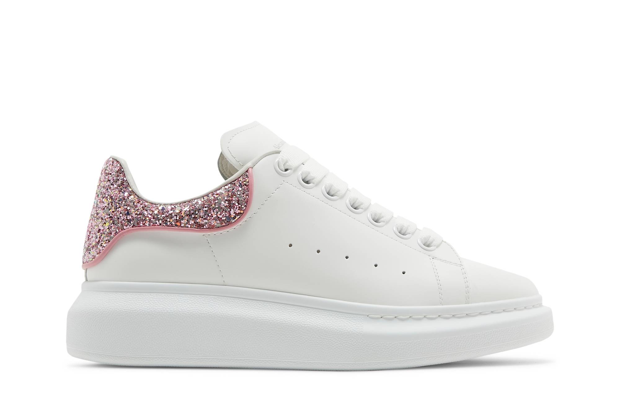 Buy (W) Alexander McQueen Oversized Sneaker 'Putih Mawar Glitter' 558945-WIAFF-9477