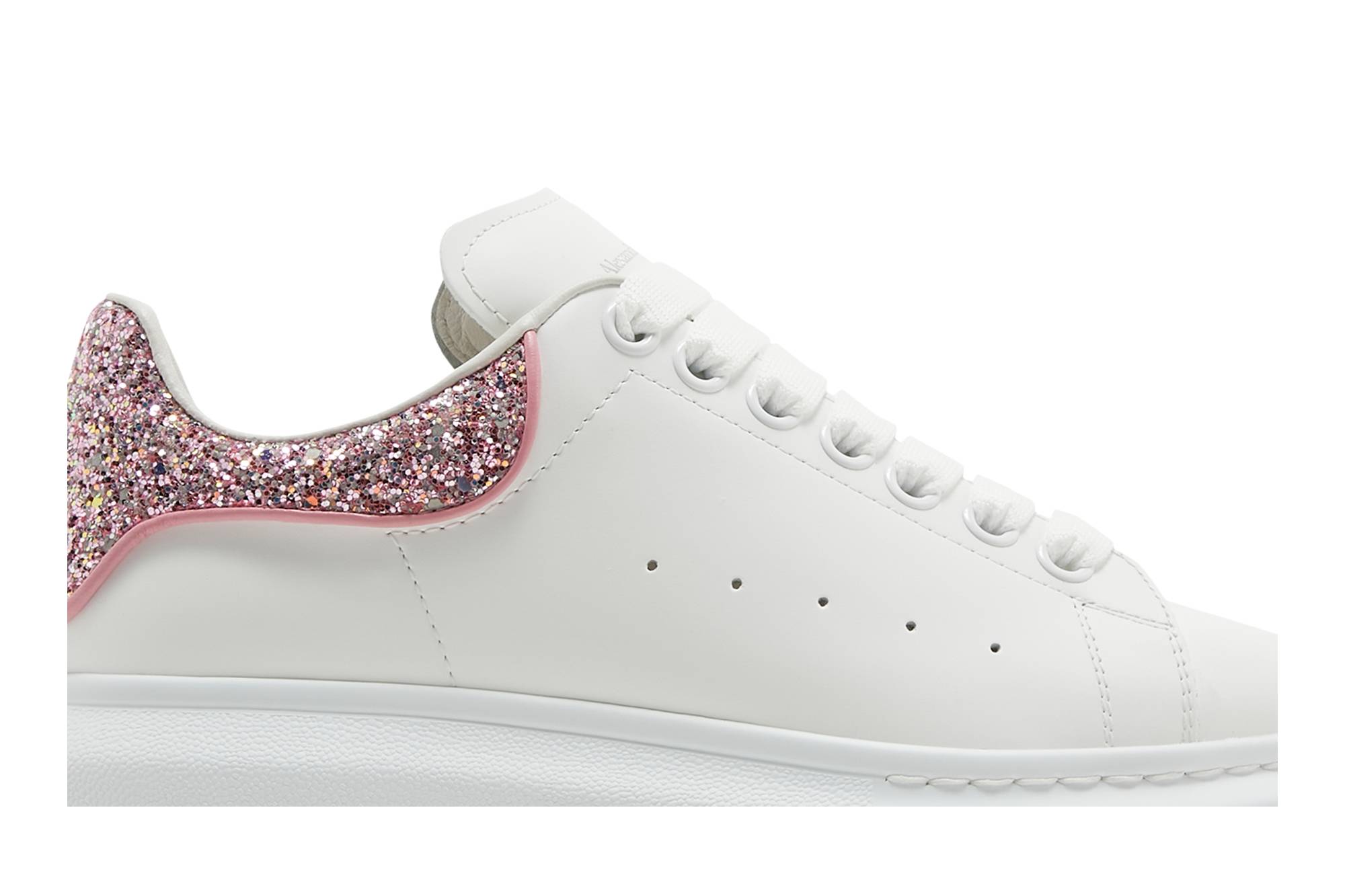 Order (W) Alexander McQueen Oversized Sneaker 'Putih Mawar Glitter' 558945-WIAFF-9477