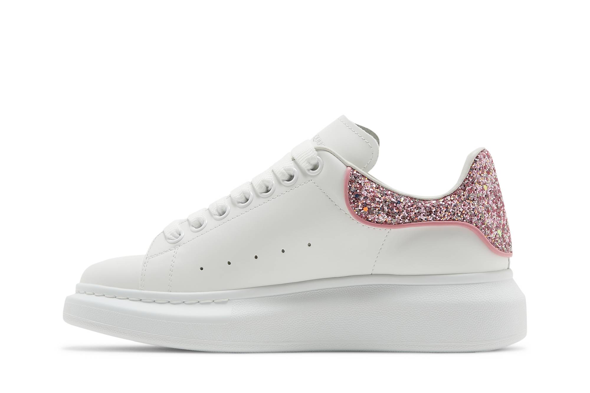 Lookbook (W) Alexander McQueen Oversized Sneaker 'Putih Mawar Glitter' 558945-WIAFF-9477