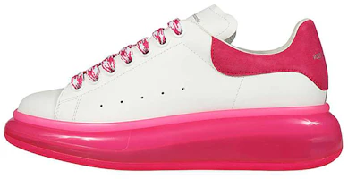 Alexander McQueen Oversized Sneaker 'White Shock Pink' 611698-WHXMA-9391 Alexander McQueen Oversized Sneaker 'White Shock Pink' 611698-WHXMA-9391
