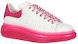 Lookbook Alexander McQueen Kasut Oversized 'Putih Shock Pink' 611698-WHXMA-9391