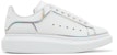 Alexander McQueen Sneaker 'White Silver' Besar Putih Perak 645868-WIBNV-9989