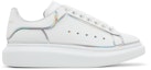 Buy Alexander McQueen Sneaker 'White Silver' Besar Putih Perak 645868-WIBNV-9989