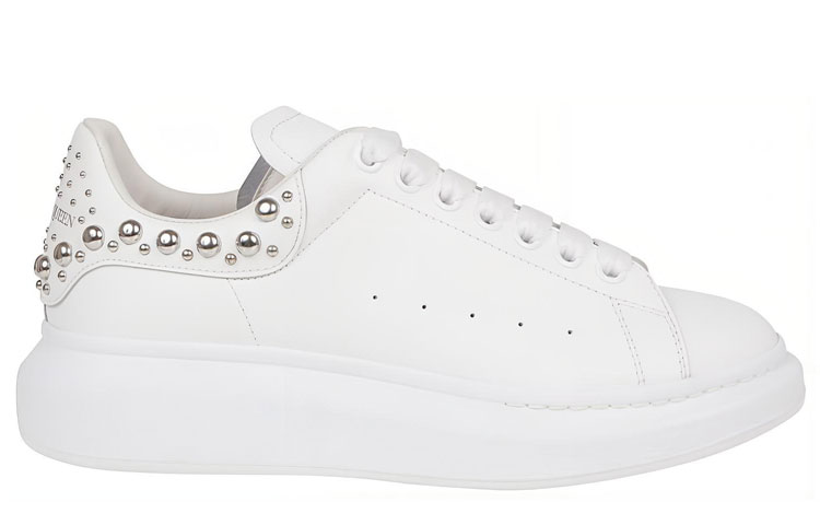 Order Zapatillas Alexander McQueen Oversized 'Blanco con Tachuelas Plateadas' 662643-WHTQQ-9071