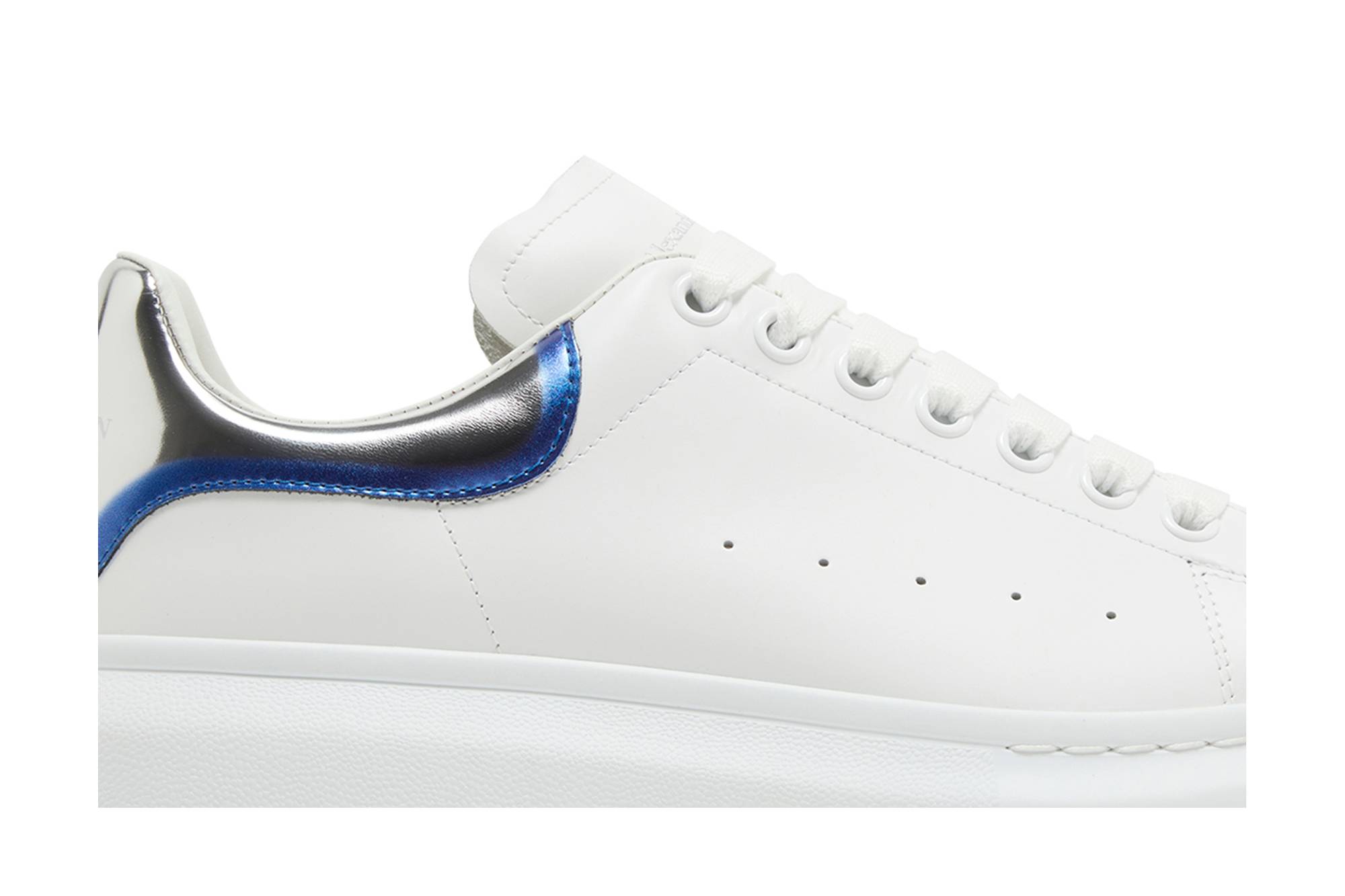 Order Alexander McQueen Sneaker Ukuran Besar 'Putih Perak Biru' 750335WIDJN8711