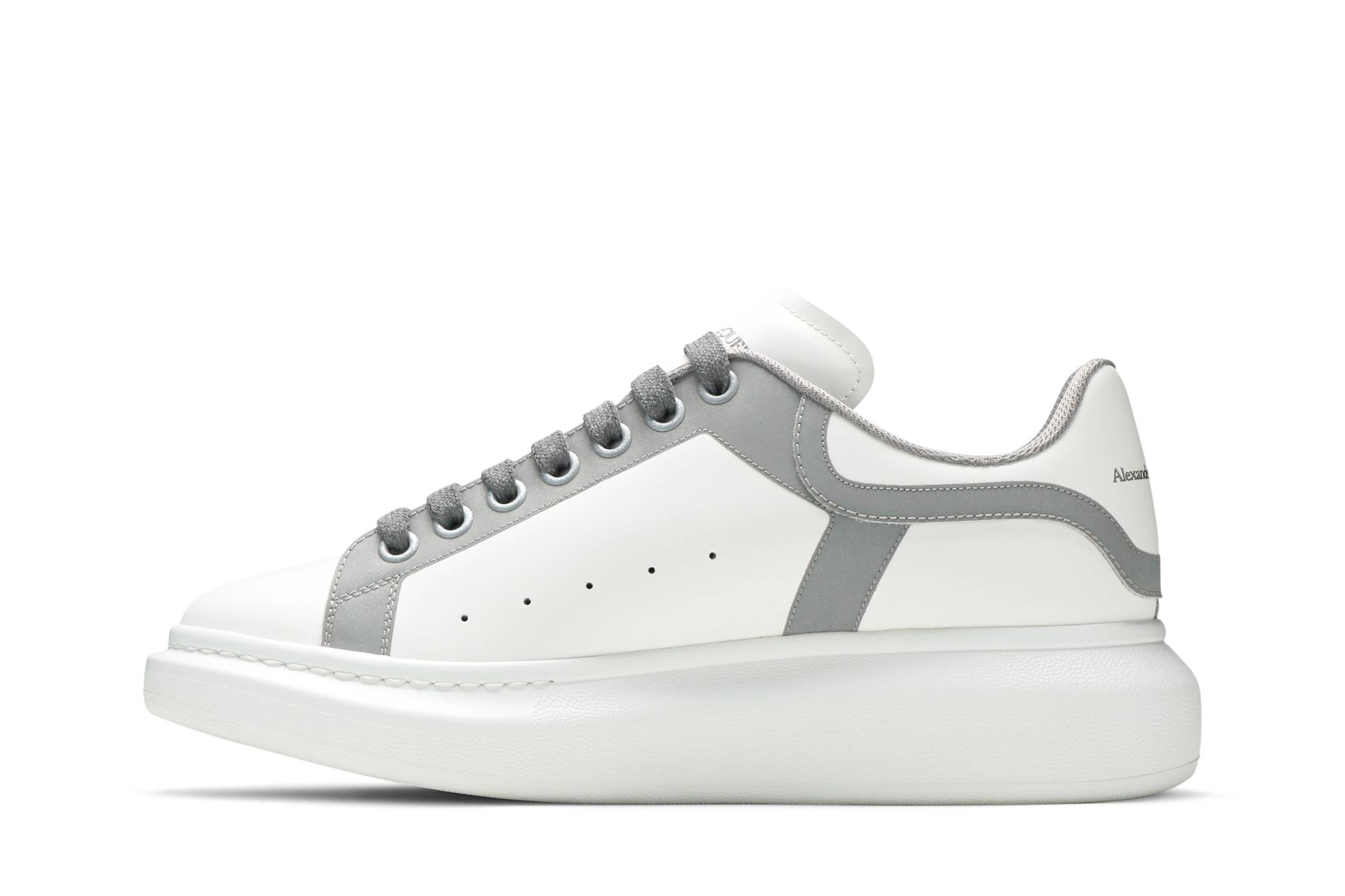 Lookbook Zapatillas Alexander McQueen Oversized 'Blanco Plata' 662651-WIA4H-9071