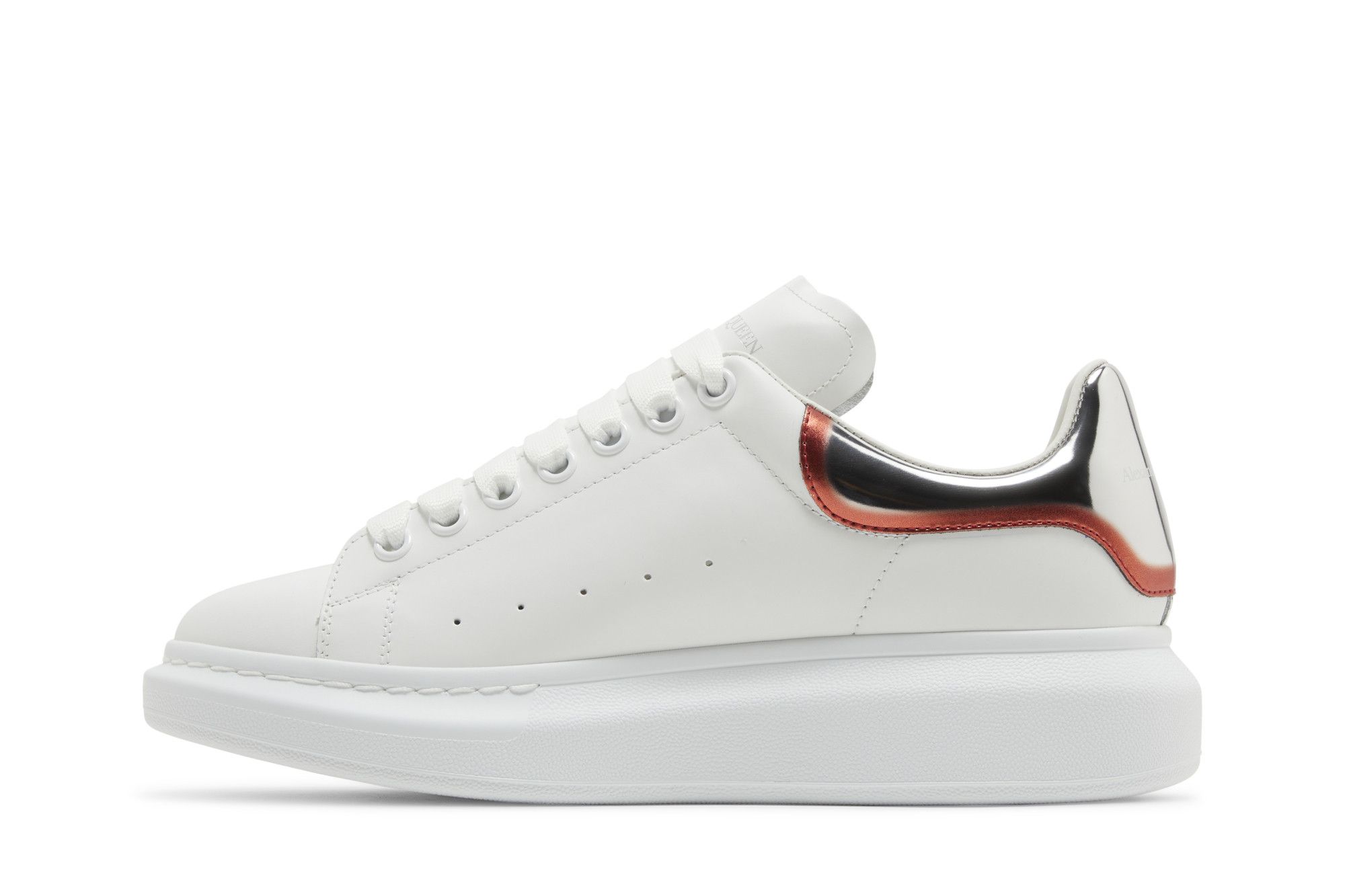 Lookbook Alexander McQueen Oversized Sneaker ''Wit Zilver Lust Rood'' 750335WIDJN9174