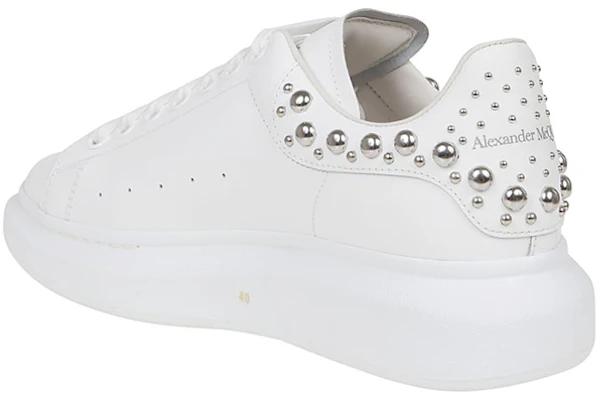 Zapatillas Alexander McQueen Oversized 'Blanco con Tachuelas Plateadas' 662643-WHTQQ-9071 Shop Zapatillas Alexander McQueen Oversized 'Blanco con Tachuelas Plateadas' 662643-WHTQQ-9071