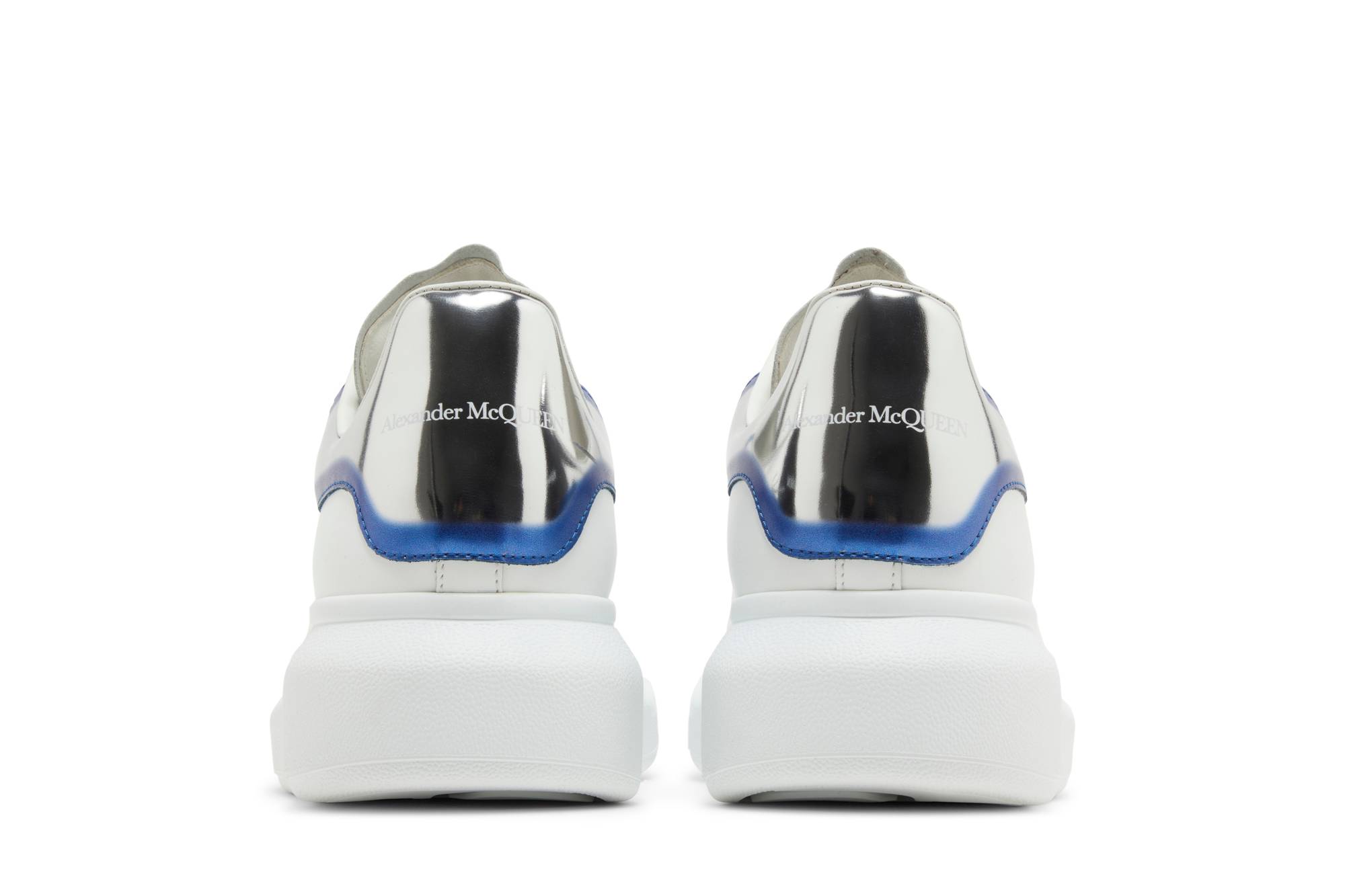 Details for Alexander McQueen Sneaker Ukuran Besar 'Putih Perak Biru' 750335WIDJN8711