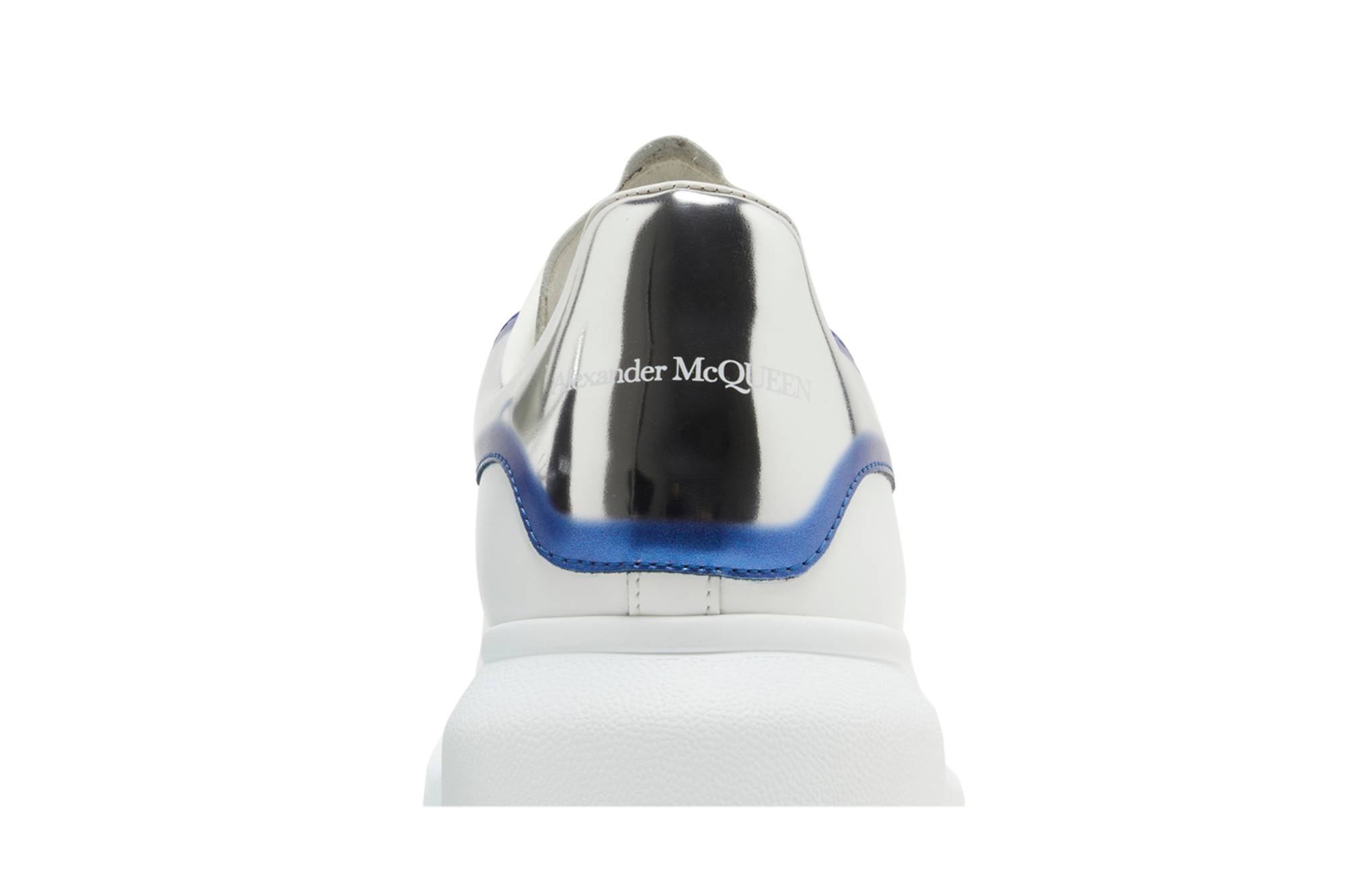 Sizing Alexander McQueen Sneaker Ukuran Besar 'Putih Perak Biru' 750335WIDJN8711