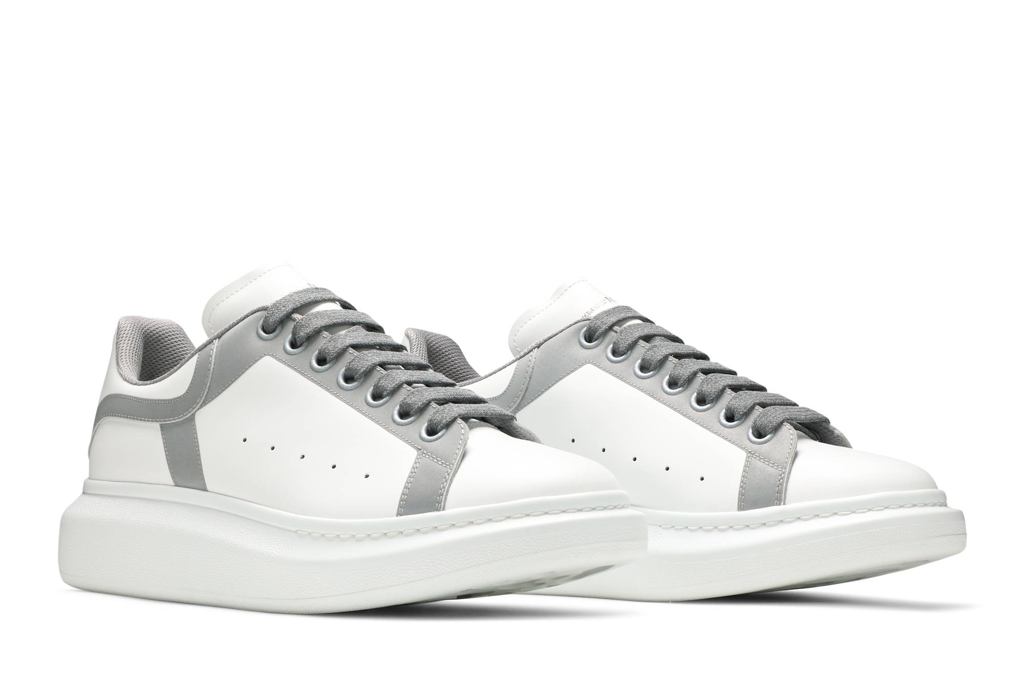 Cheap Zapatillas Alexander McQueen Oversized 'Blanco Plata' 662651-WIA4H-9071