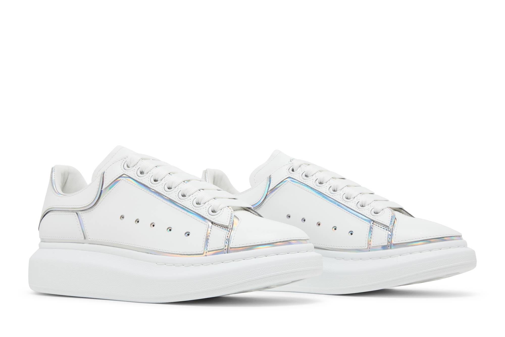Cheap Zapatillas Alexander McQueen Oversized 'Blanco Plateado' 645868-WIBNV-9989