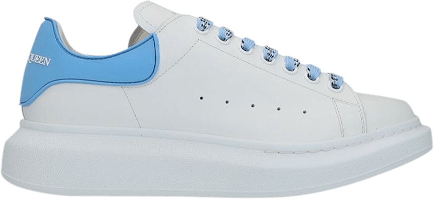Women Alexander McQueen Oversized Sneaker White Sky Blue 621056
