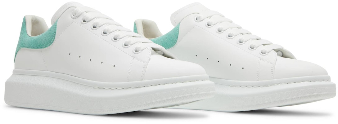 Alexander McQueen Sepatu Oversized 'Putih Teal' 553680-WHGP7-9344 Cheap Alexander McQueen Sepatu Oversized 'Putih Teal' 553680-WHGP7-9344