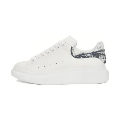 Alexander McQueen Oversized Sneaker 'White Textured Black'