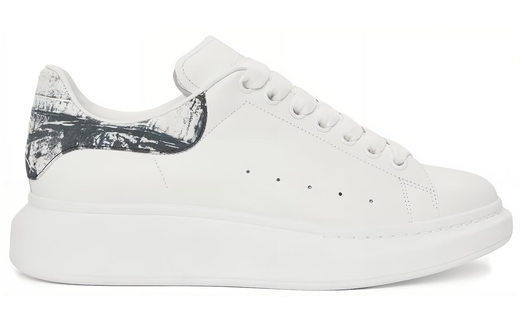 Order Alexander McQueen Zapatillas Oversized 'Blanco con Negro Texturizado' 782463-WIE9P-9061