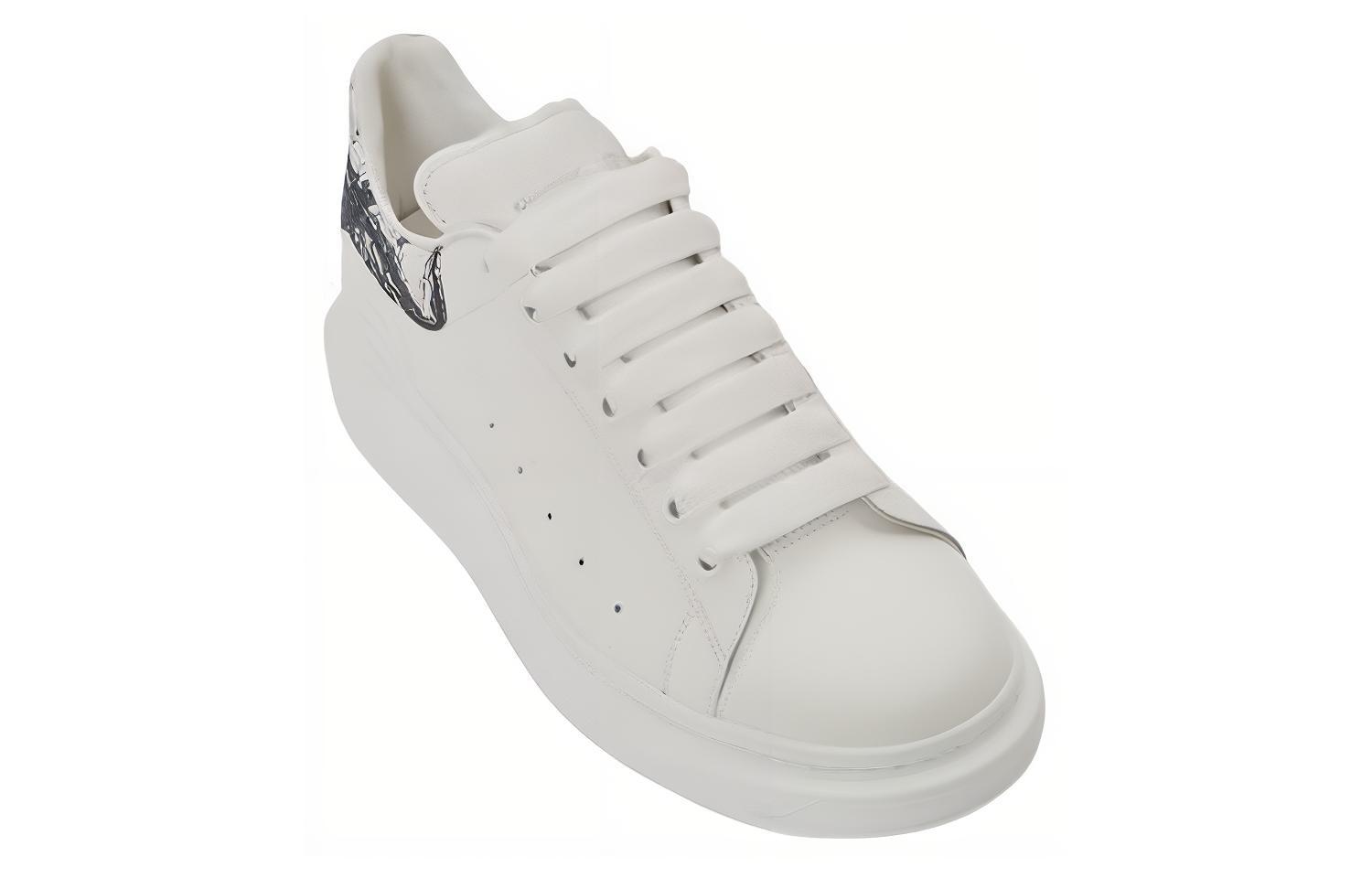 Lookbook Alexander McQueen Zapatillas Oversized 'Blanco con Negro Texturizado' 782463-WIE9P-9061