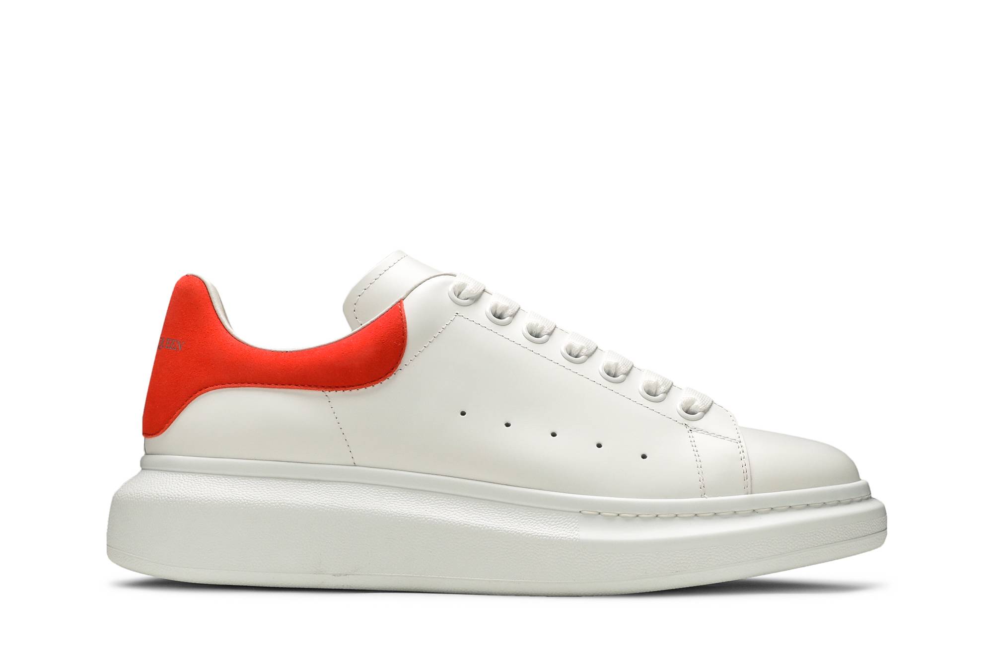 Buy 亞歷山大·麥昆 (Alexander McQueen) 白暖橙色厚底運動鞋 553680-WHGP7-9345