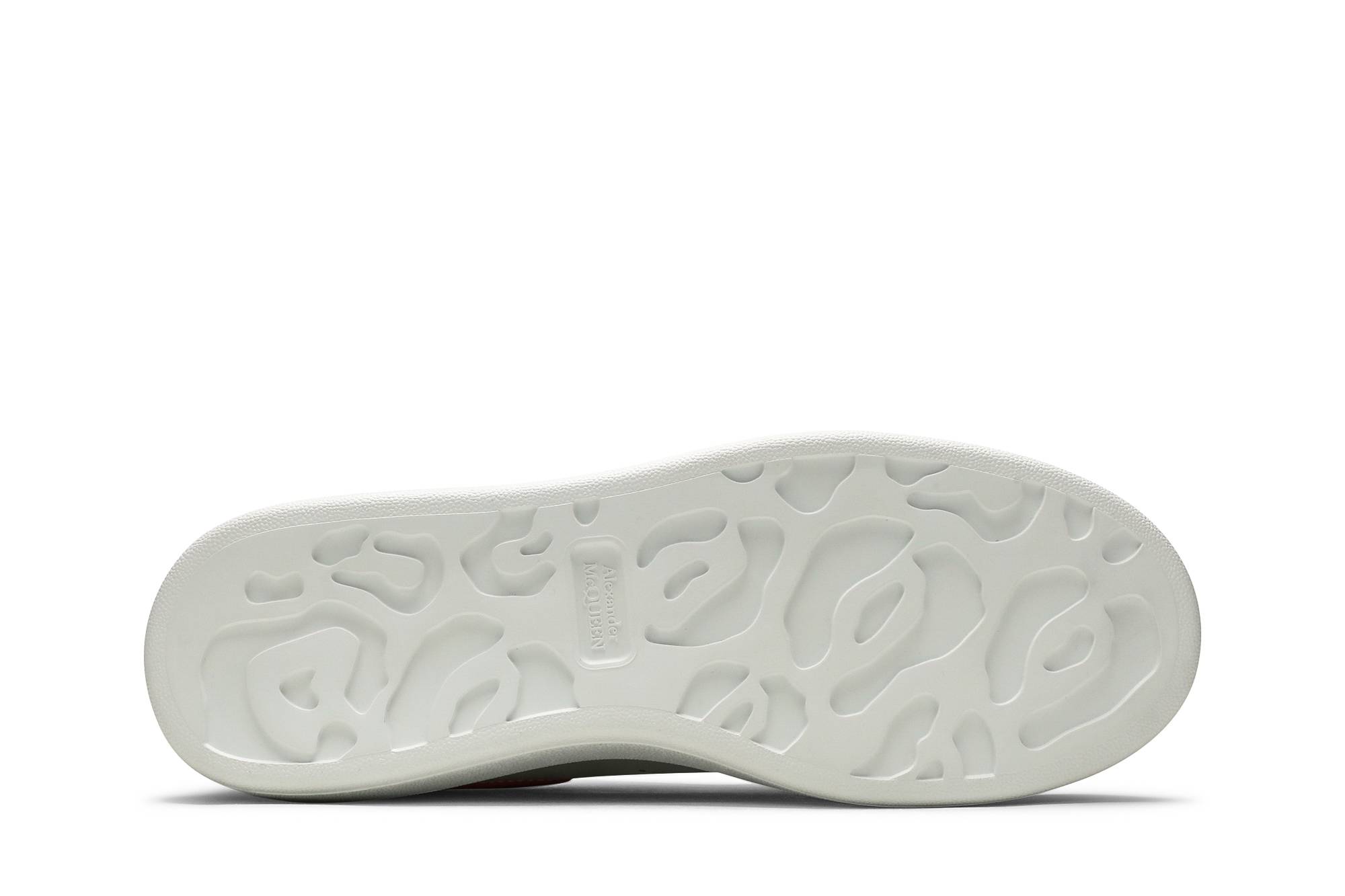 Shop 亞歷山大·麥昆 (Alexander McQueen) 白暖橙色厚底運動鞋 553680-WHGP7-9345