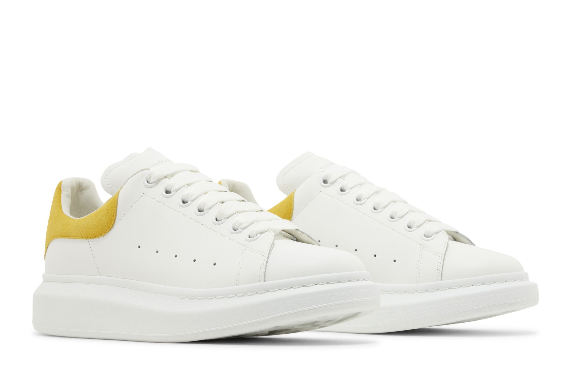 Alexander McQueen Oversized Sneaker 'White Yellow' 圖 8
