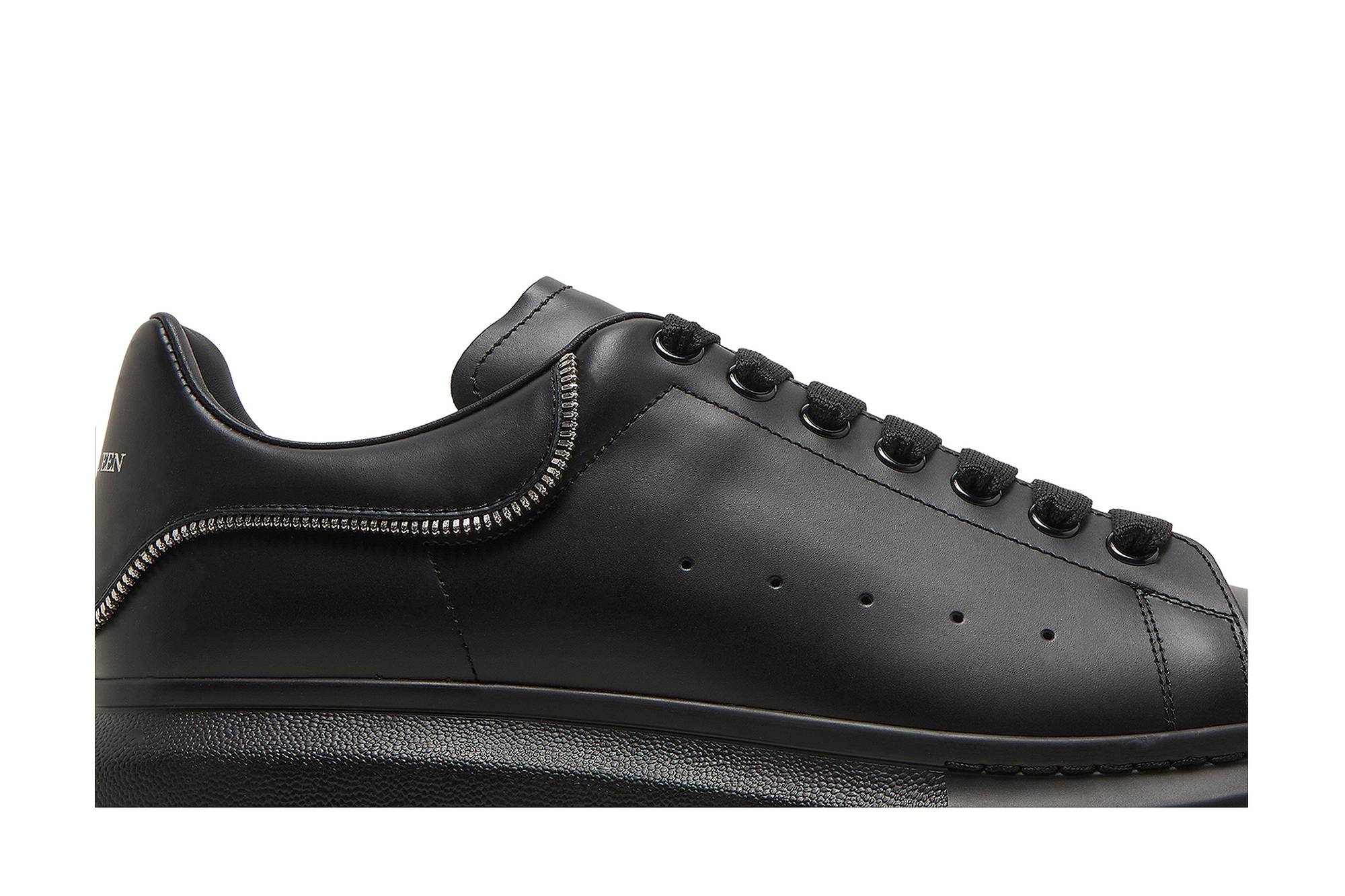 Order Alexander McQueen Sneaker Oversized 'Zipper Tooth Hitam Perak' 688521WIB9P1081