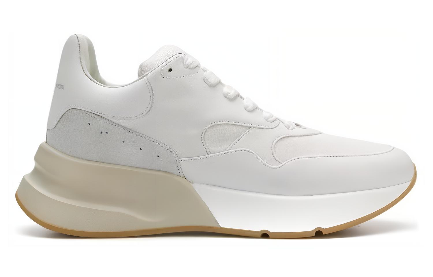 Alexander McQueen Oversized Sneakers 'Beige White' 圖 2