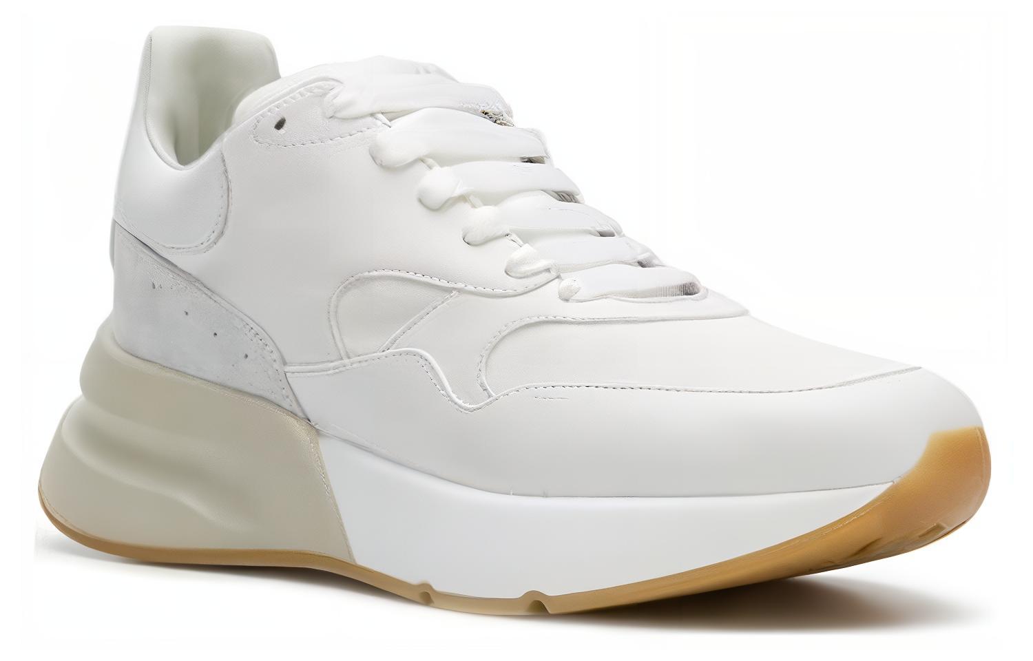 Alexander McQueen Oversized Sneakers 'Beige White' 圖 3