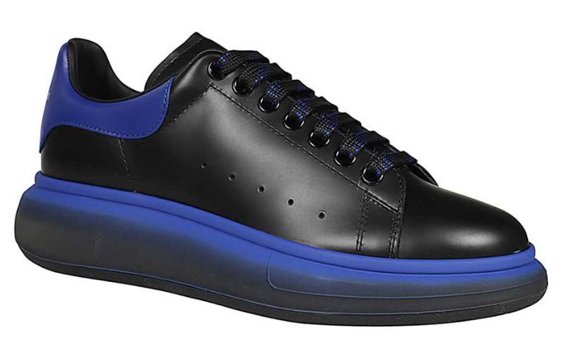 Alexander McQueen Oversized Sneakers 'Black Blue' 圖 3
