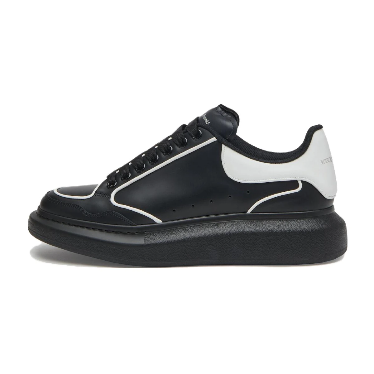 Leather Sneakers Alexander Mcqueen White Black Outline Buy